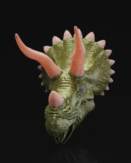 Jurassic Park Triceratops Dinosaurier Bemalte Wandbüste 20 cm