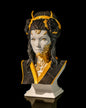 Japanische Geisha Büste Geisha Figur Groß 18CM