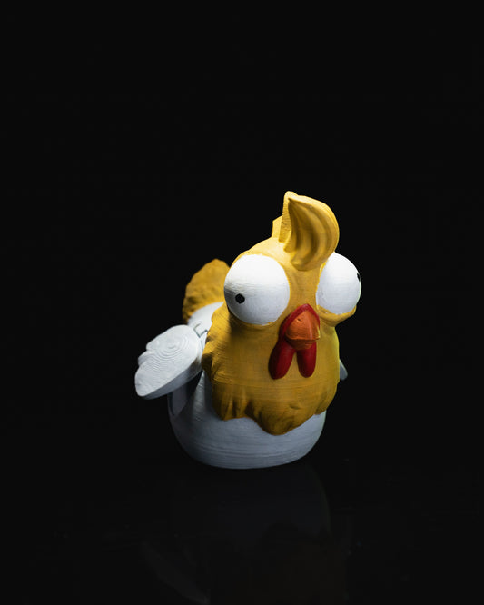 Wheeled Flapping Wing Moving Chicken Toy