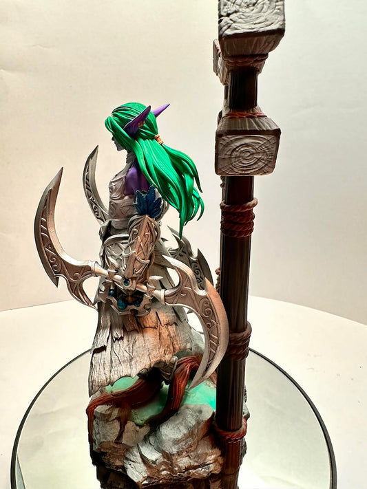 Warcraft Tyrande Whisperwind Figure WOW Night Warrior Figure Large Size 25CM