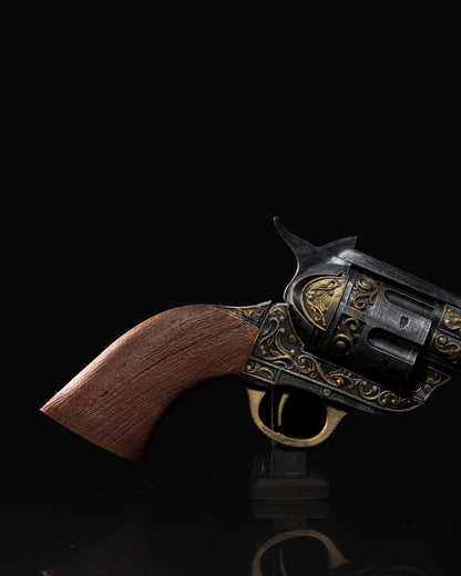 Texas Cowboy Revolver Western Pistole Cowboy Waffe mit Ständer Tischdekoration