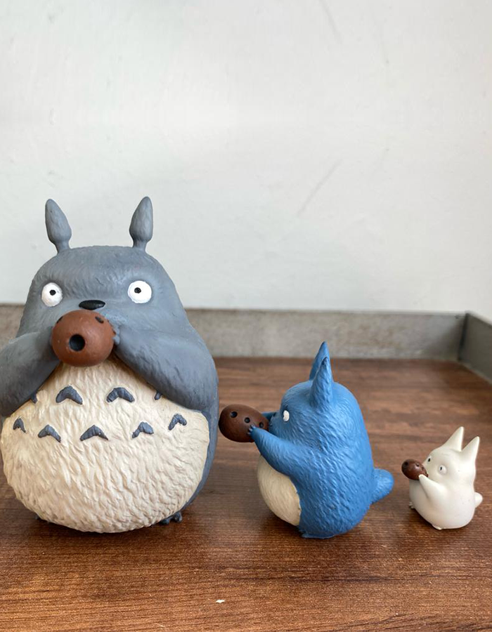 Mein Nachbar Totoro Familie Bemalte Figur 3 Stück