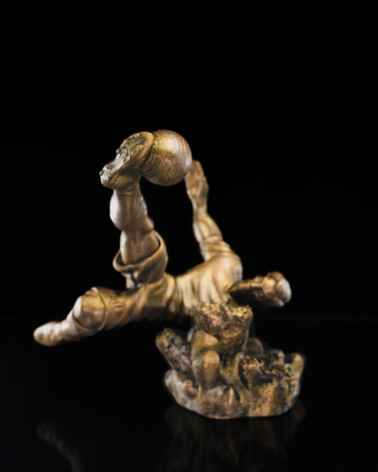 Fussballspieler-Figur, Volleyschuss, 25 cm (RIESENGRÖSSE)