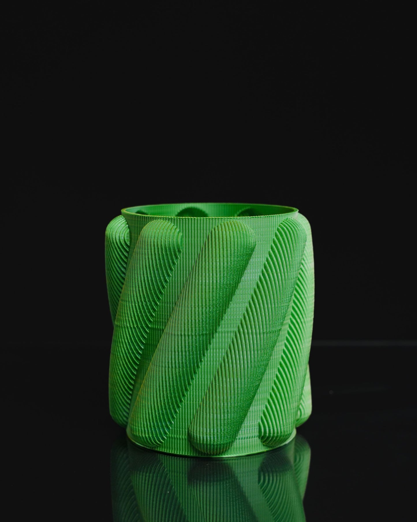 Boor Spirale Grüne Vase