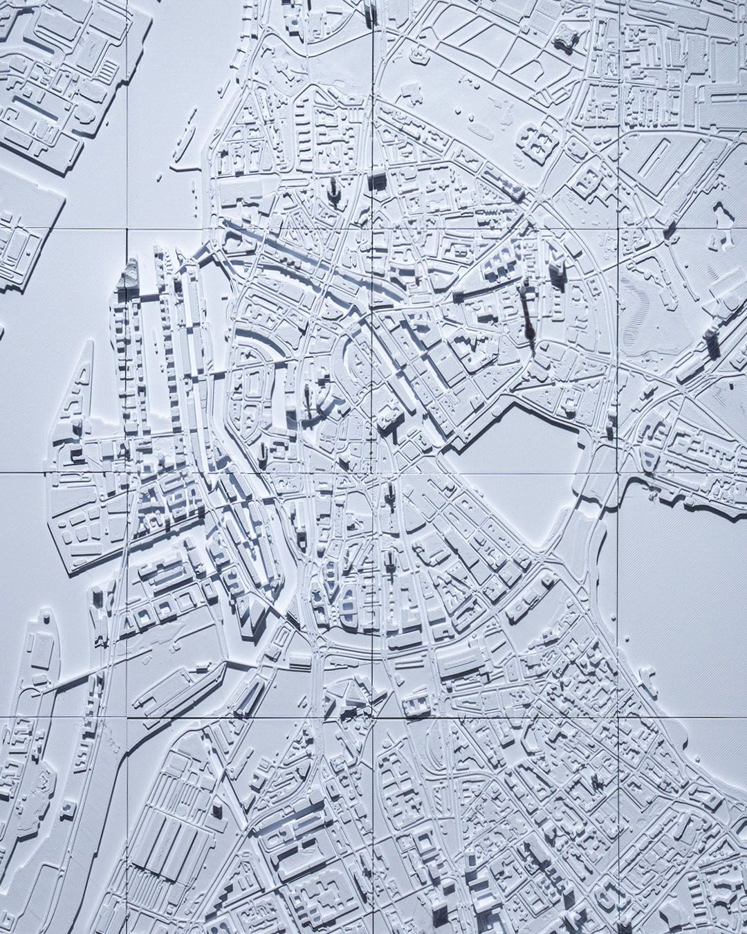 Hamburg 3D Stadtbild Dekorative Minimalistische Wandtafel Hamburg Tafel