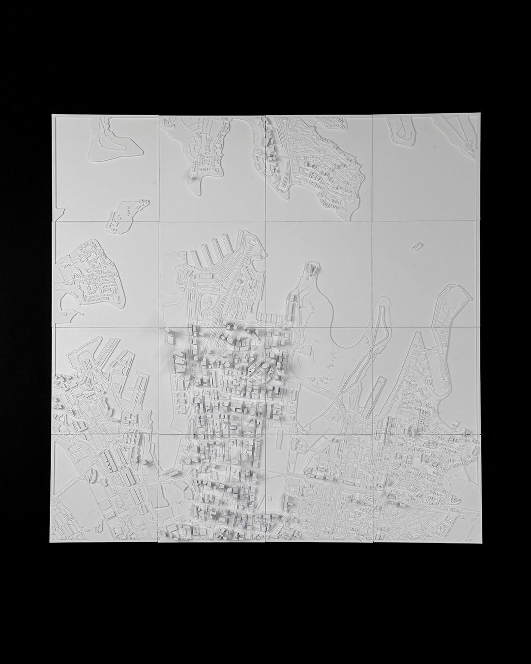 Sydney 3D-Stadtbild Dekorative Minimalistische Wandtafel Sydney Tafel