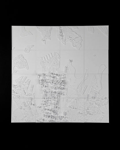 Sydney 3D-Stadtbild Dekorative Minimalistische Wandtafel Sydney Tafel
