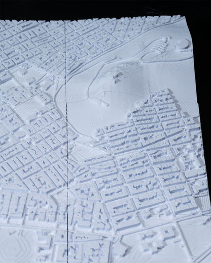 Athen 3D Stadtbild Deko Minimalistisches Wandbild Athen Bild 15