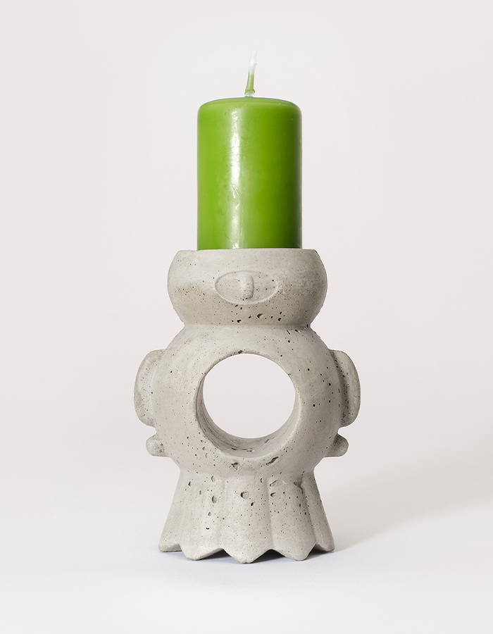 Birdst Futuristischer Kerzenständer Groß 20 CM Dekorativer Hartplastik Kerzenhalter