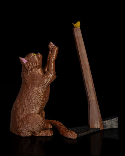Küchenrollenhalter Katze & Vogel Thema Küchenrollenhalter