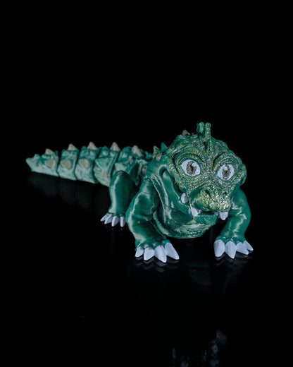 Krokodil Bewegliches Spielzeug Grünes Krokodil Spielzeug 16 CM