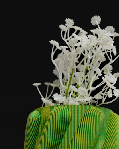 Boor Spirale Grüne Vase