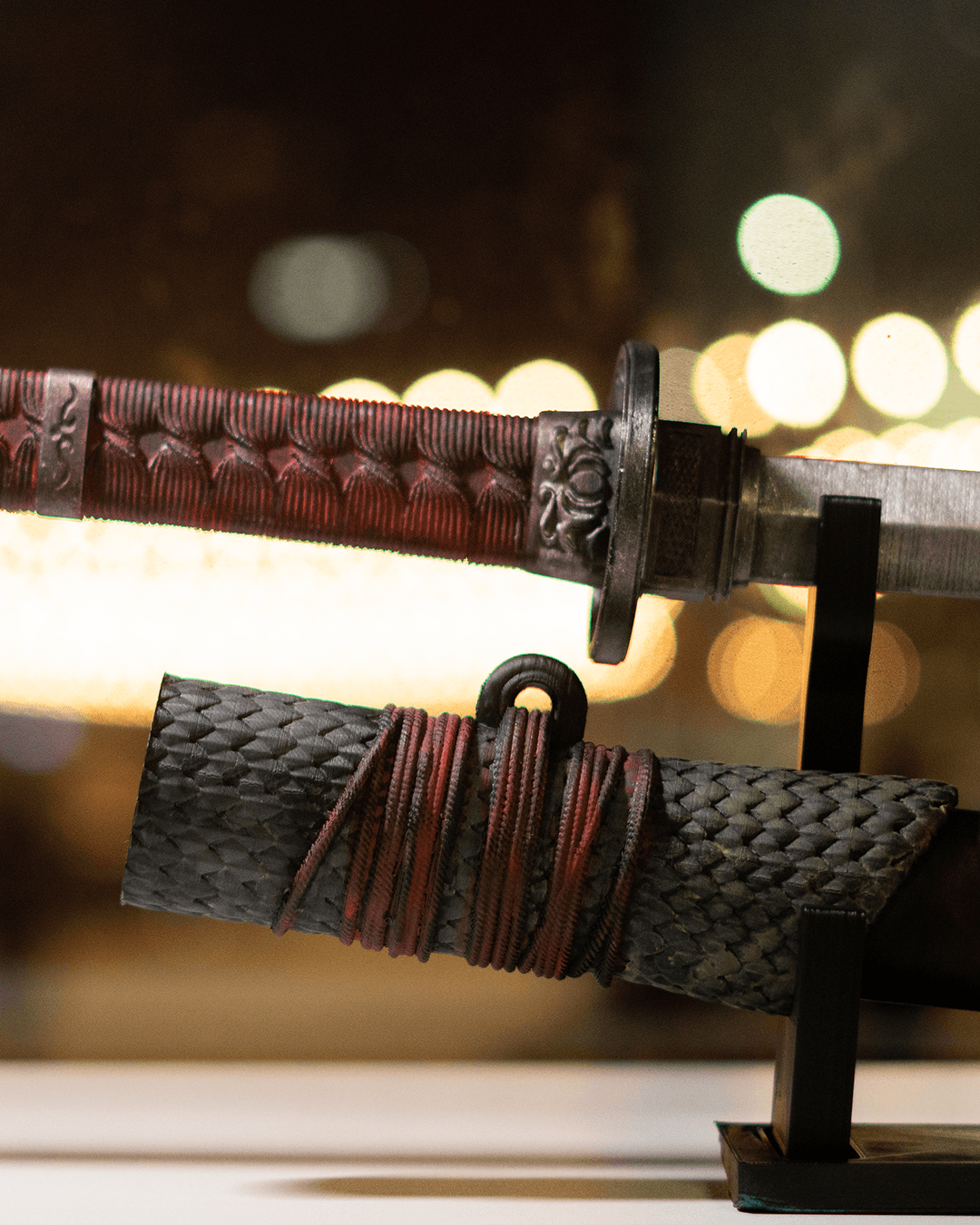 Japanisches Katana Spielzeugschwert Katana Samurai Schwertfigur mit Ständer