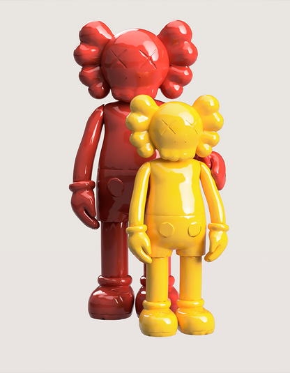 KAWS Doppelt bemalte Figur Groß 20CM