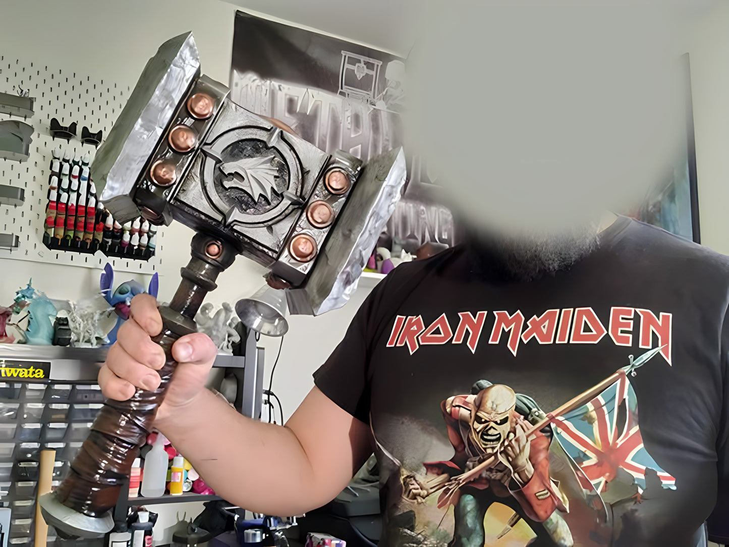 Doomhammer Warcraft Hammer WOW Doomhammer Warcraft Orgrim Doomhammer 25CM Büste