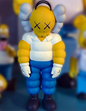 Kaws Simpson Bemalte Figur Kaws Bart Figur Groß 20CM