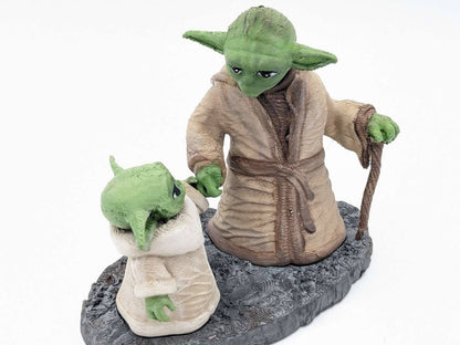 Star Wars Yoda und Grogu Figur Star Wars Yoda Figur 18 cm Großformat