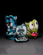 Niedliche Monster 3er-Vasen-Set Monster 3er-Pflanztopf-Set