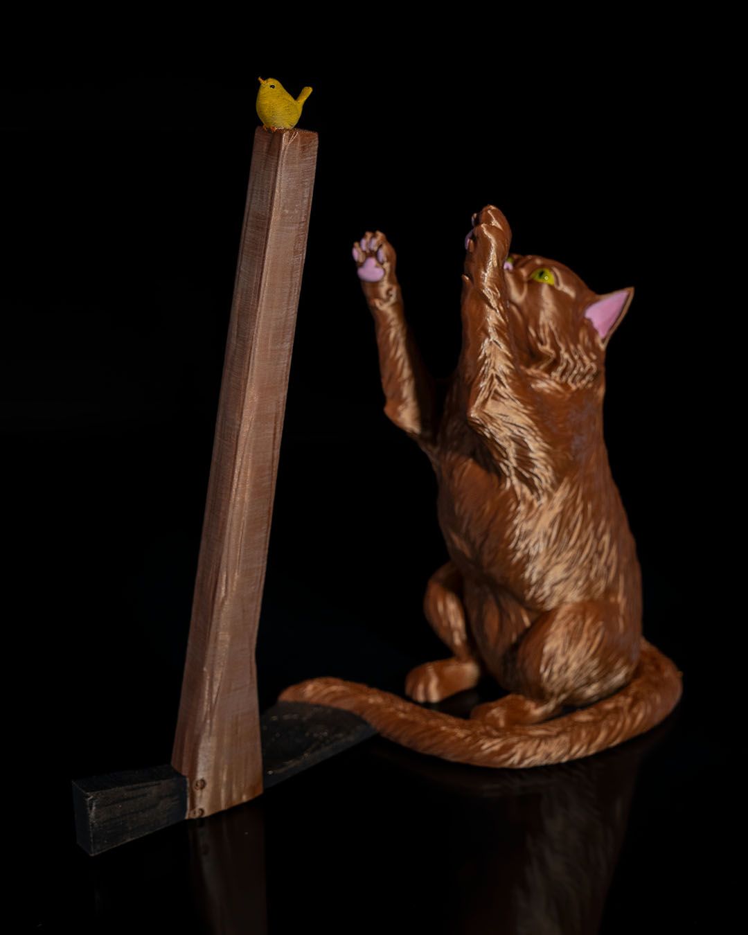 Küchenrollenhalter Katze & Vogel Thema Küchenrollenhalter