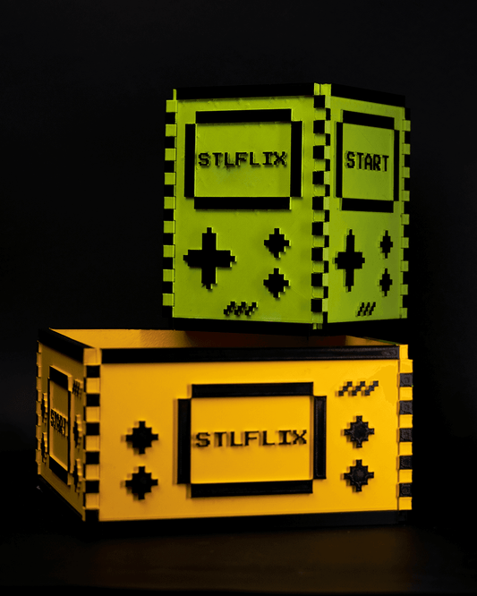 Gamer Storage Box Atari Themed 2-Piece Desktop Organizer