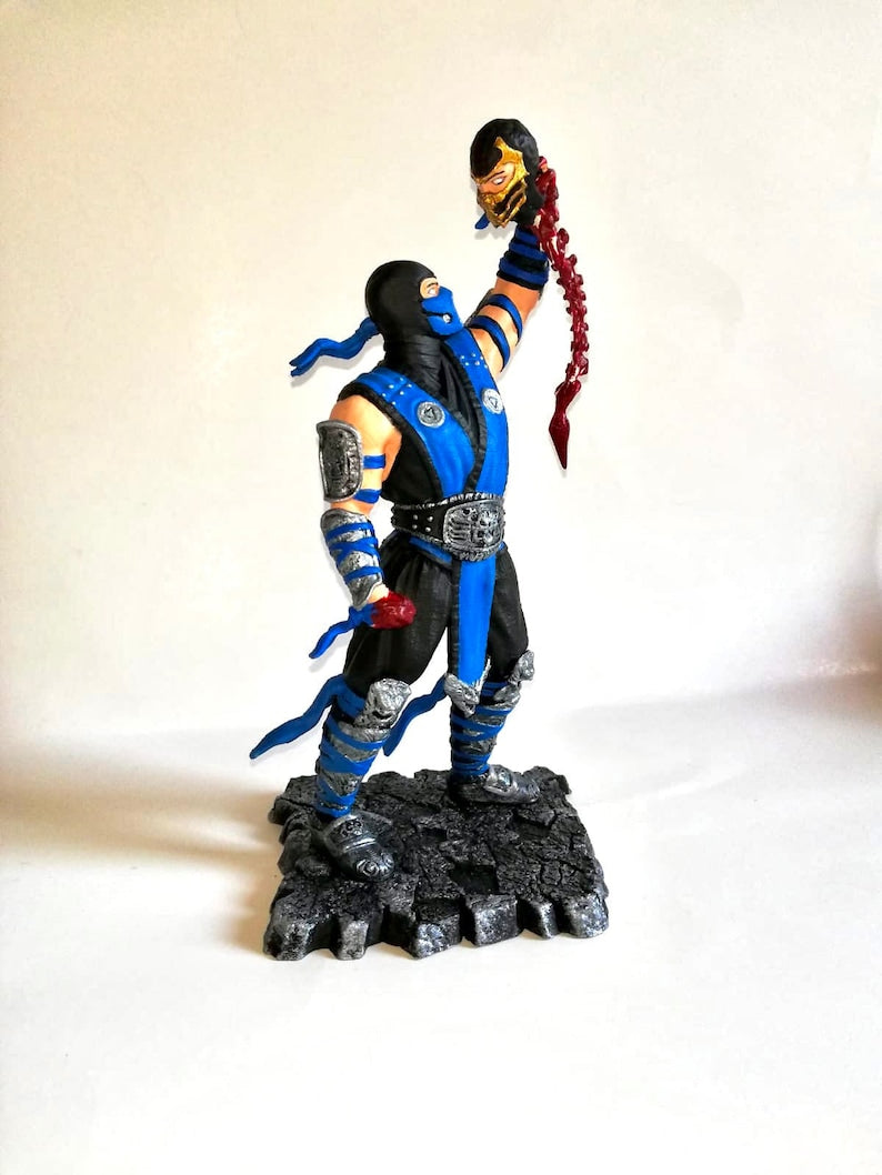 Mortal Kombat Subzero Fatalaty Figur Mortal Kombat Sub Zero Objekt Groß 25CM