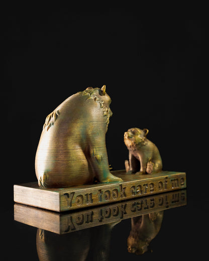 Bruder Bär Mama Bär und Papa Bär Baby Bär Duo Goldene dekorative Tischdekoration