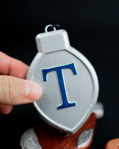 Personalisierter 5er-Weihnachtsschmuck mit Initialen und Haken, 5er-Neujahrsschmuck
