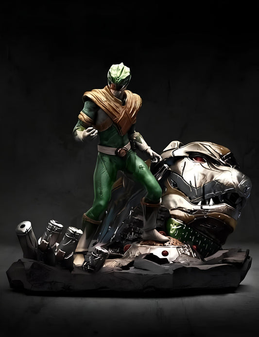 Power Rangers Green Verde Figur Groß 25CM