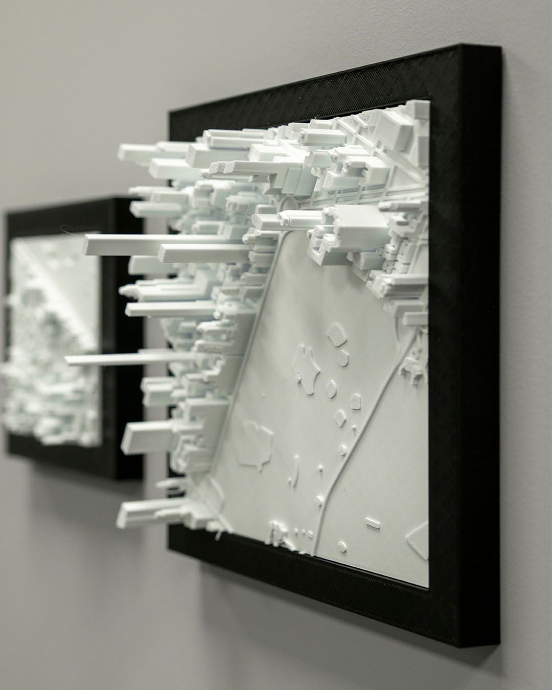 Manhattan 3D Stadt-Skyline Dekorative Minimalistische Wandtafel Manhattan