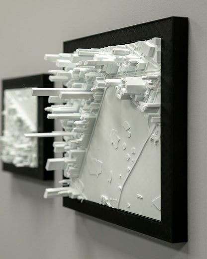 Manhattan 3D Stadt-Skyline Dekorative Minimalistische Wandtafel Manhattan