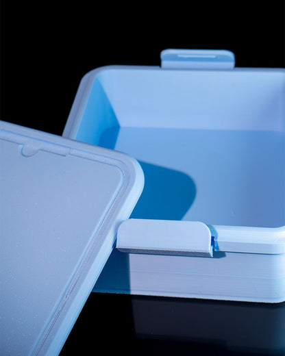 Harte Kunststoff-Aufbewahrungsbox mit Schloss, Brotdose mit Schloss, 17 CM