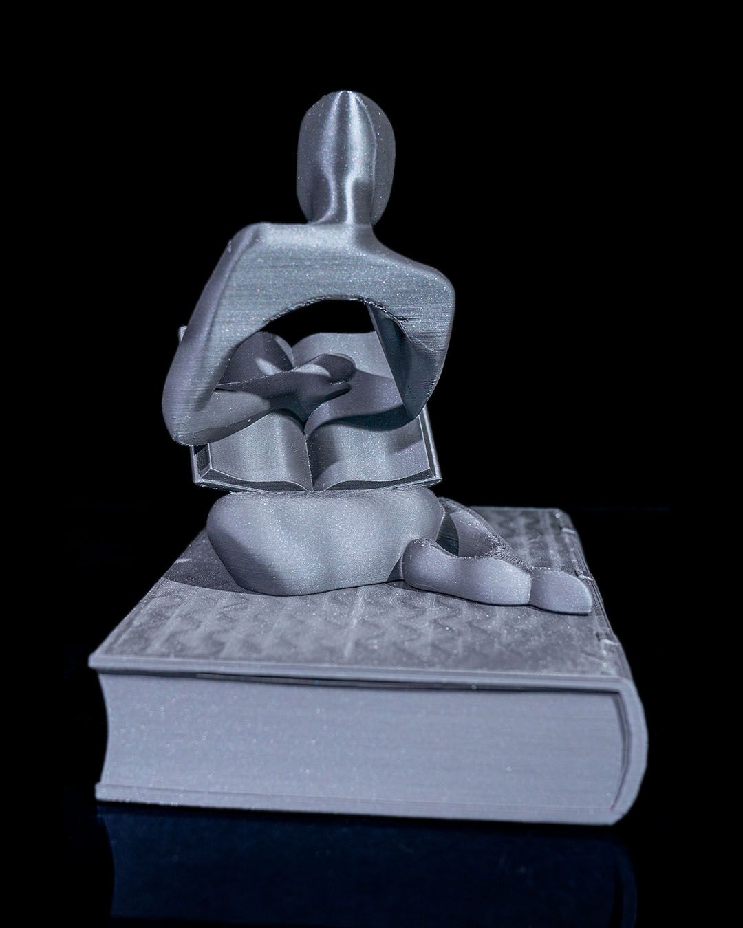 Buchlesender Mensch Abstrakter Deko-Gegenstand Abstrakte Menschenfigur Groß 20CM