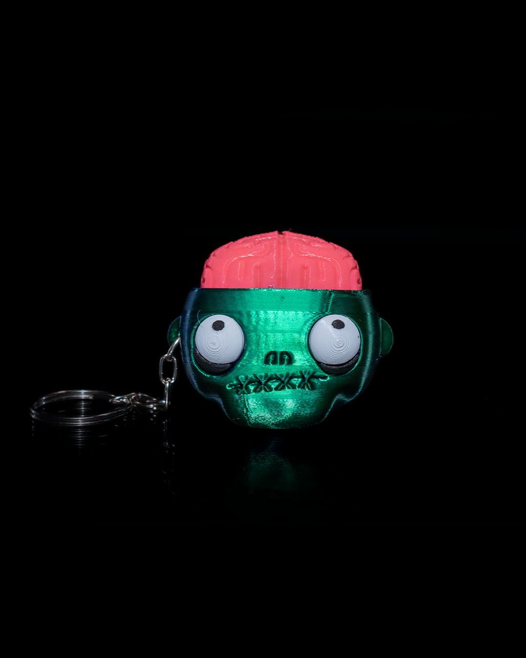 Halloween Zombie Bewegliche Kette Grüner Schlüsselanhänger Taschenanhänger