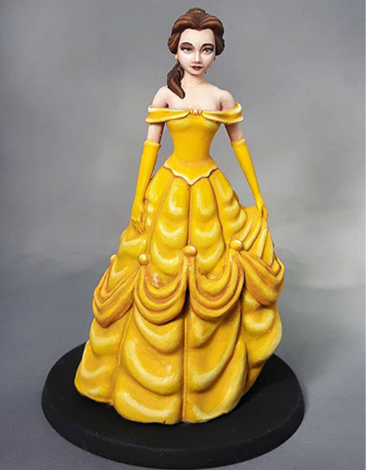 Beauty and the Beast Belle Boyalı Figür Güzel ve Çirkin Belle Figür Büyük Boy 20