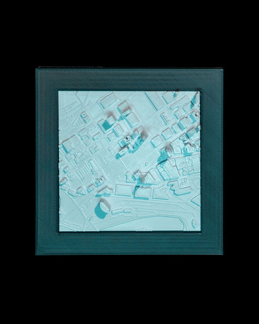 Cleveland Three-Dimensional City Skyline Decorative Minimalist Wall Art Cleveland