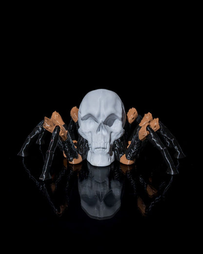 Halloween Totenkopf Spinne Bewegliches Spielzeug Tischdeko 7CM