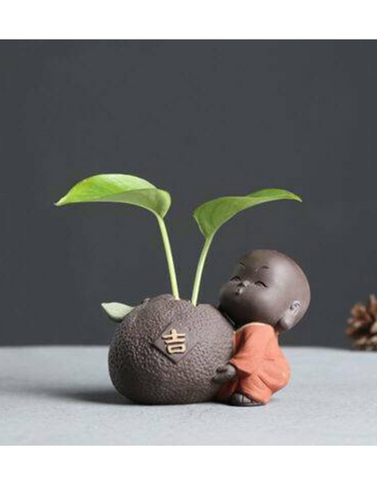 Buddha-Vase Buddha-Vasen-Set Meditation Buddha Dekoration Objekt 5-teilig