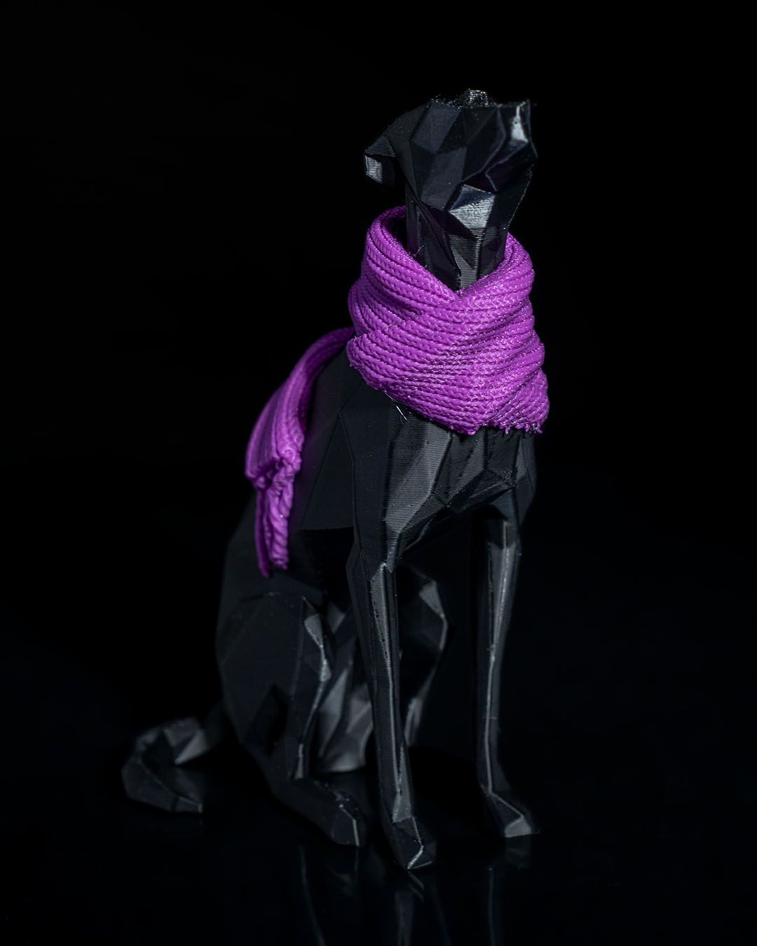 Whippet Edler Hund Bemalte Figur 12 CM