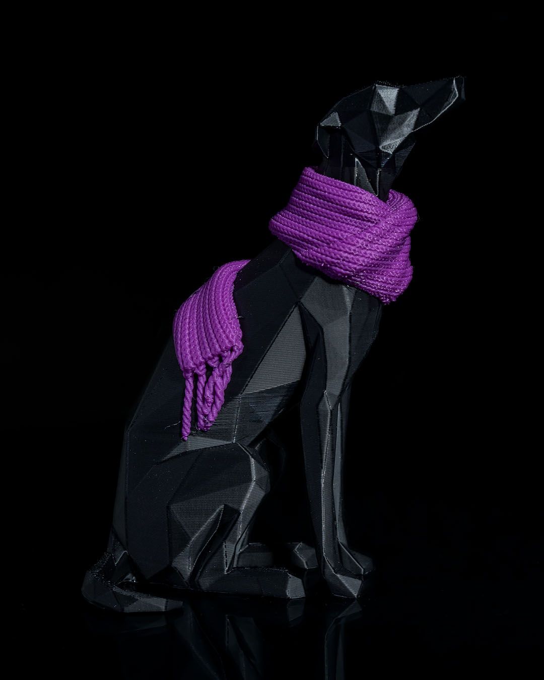 Whippet Edler Hund Bemalte Figur 12 CM