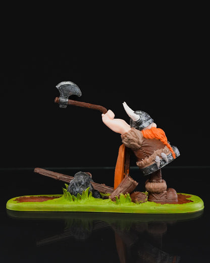 Skaninavischer Axtwerfender Wikinger-Zwerg Actionfigur