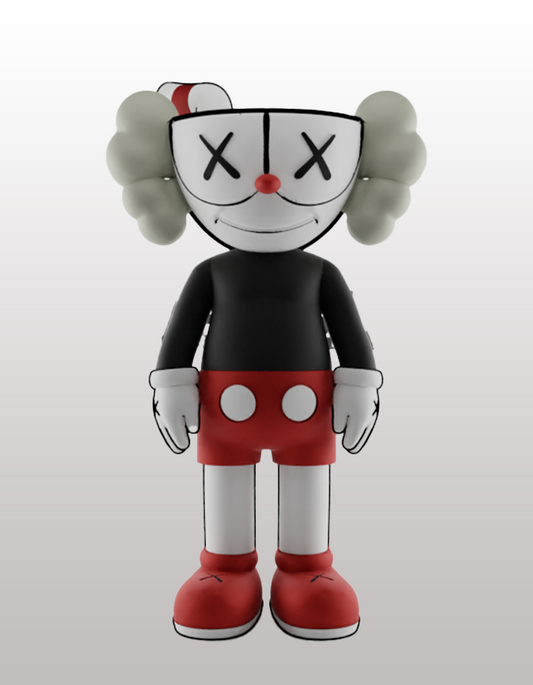 Kaws Palyaço Boyalı Figür Büyük Boy 20CM