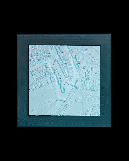 Hamburg 3D Stadtbild Dekorative Minimalistische Wandtafel Hamburg Tafel