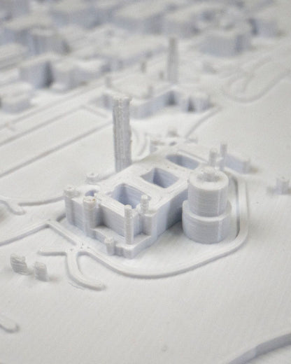 Ottowa 3D Skyline Dekorative minimalistische Wandkunst Ottawa Gemälde