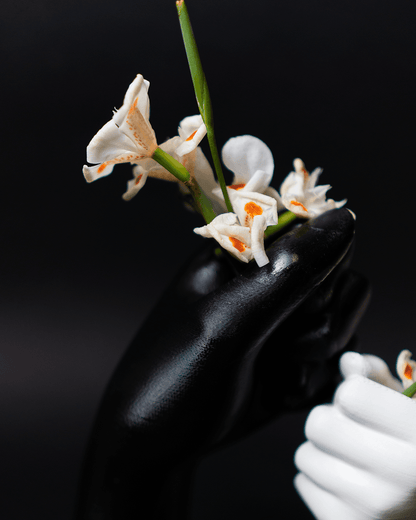 2er Set Moderne Skandinavische Vase, Abstrakte Vase, die Blumen hält, Tulpenvase