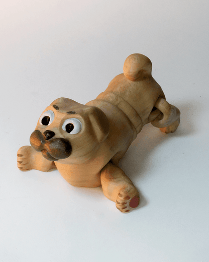 Mops Hund Plüschtiere Bewegliches Spielzeug 3er Set Mops Hund Spielzeug