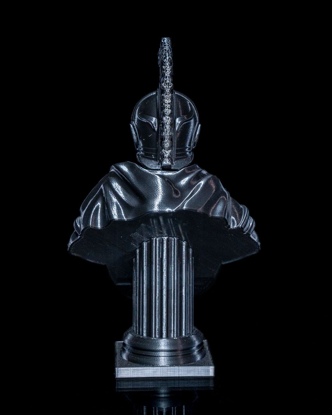 Dekorative altgriechische Gladiatoren-Büste mit Totenkopf-Detail 15 CM