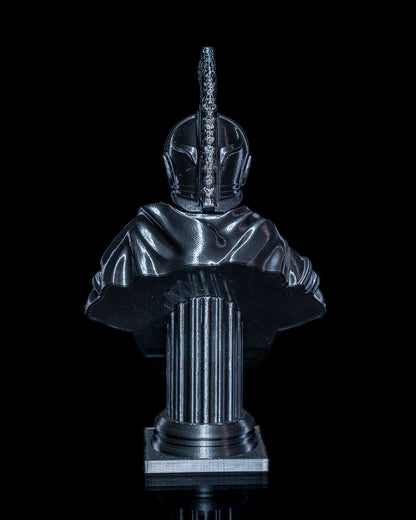 Dekorative altgriechische Gladiatoren-Büste mit Totenkopf-Detail 15 CM