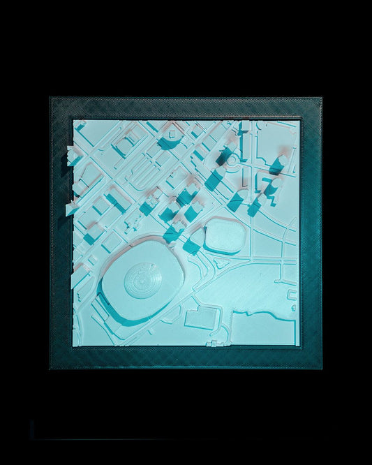 Vancouver 3D City Skyline Decorative Minimalist Wall Art