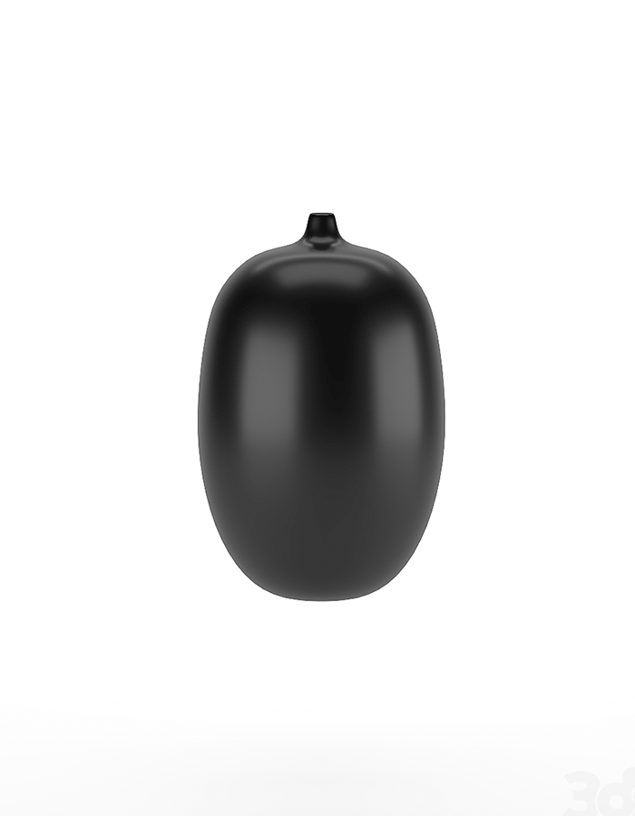 Svart Schwarz Moderne Vase Groß 25CM Dekorative Harte Plastik Moderne Vase 3er Set