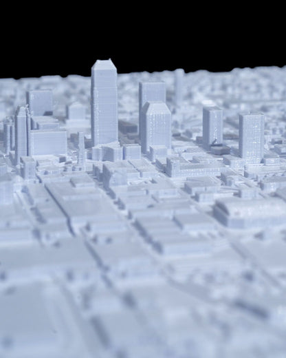 Indianapolis 3D-Stadtsilhouette, dekoratives, minimalistisches Wandbild Indiana